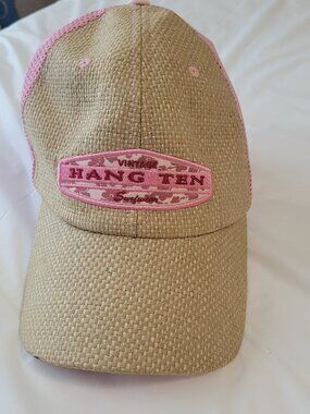 Pink Hang Ten Womens Ball Cap One Size Fits All